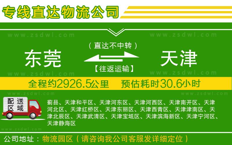 東莞到天津物流專線