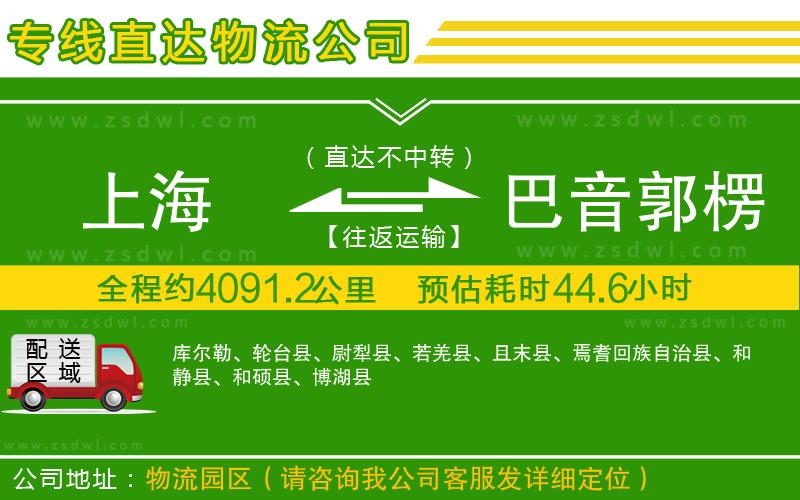 上海到巴音郭楞蒙古自治州物流專線