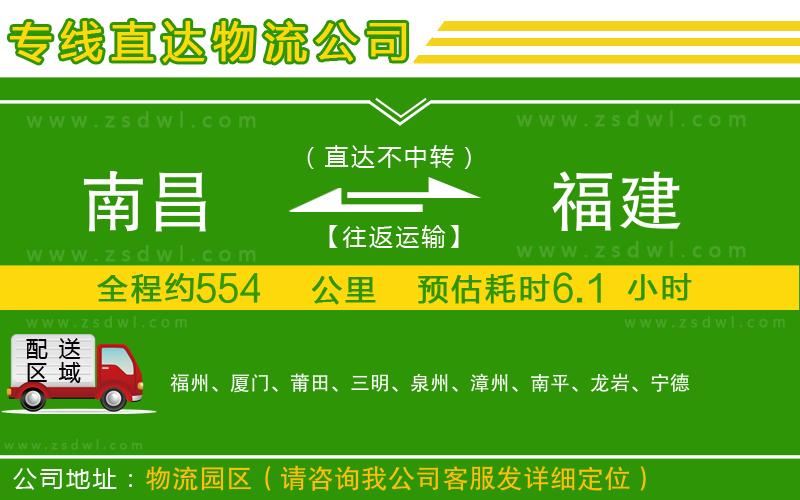 南昌到福建物流專線