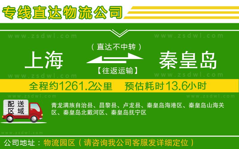 上海到秦皇島物流專線