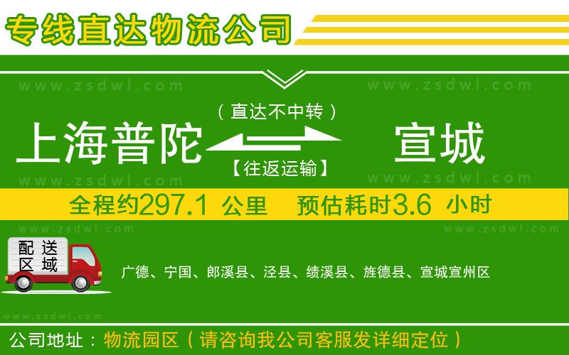 上海普陀區(qū)到宣城物流公司