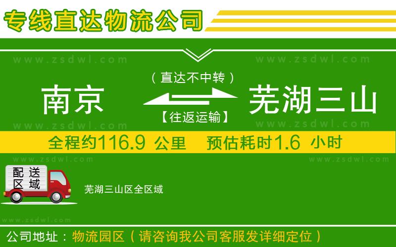 南京到蕪湖三山區(qū)物流專線