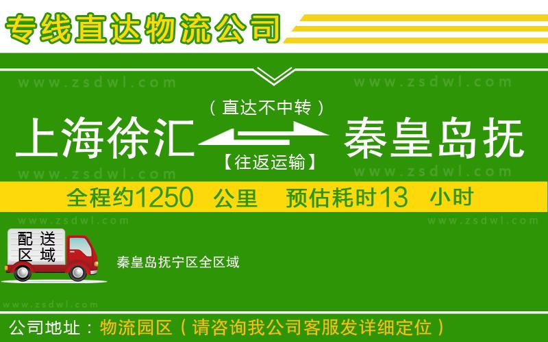 上海徐匯區(qū)到秦皇島撫寧區(qū)物流專線