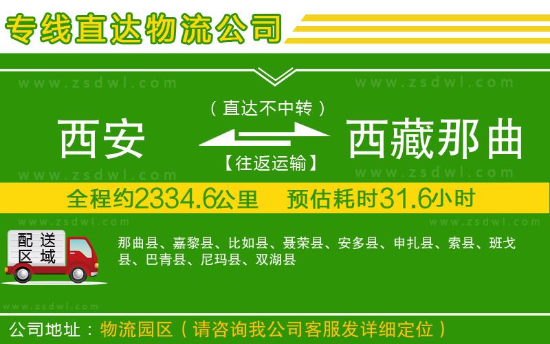 西安到西藏那曲地區(qū)物流公司