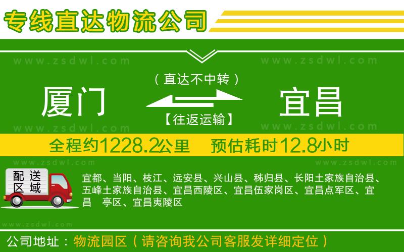 廈門到宜昌物流公司