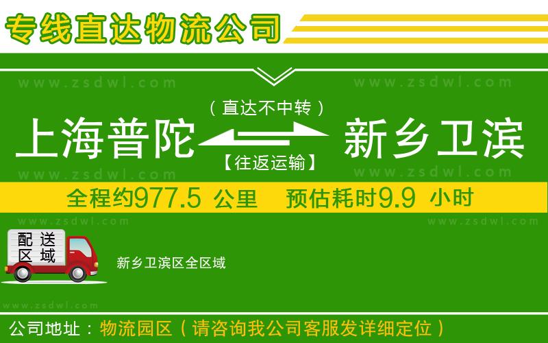 上海普陀區(qū)到新鄉(xiāng)衛(wèi)濱區(qū)物流專線