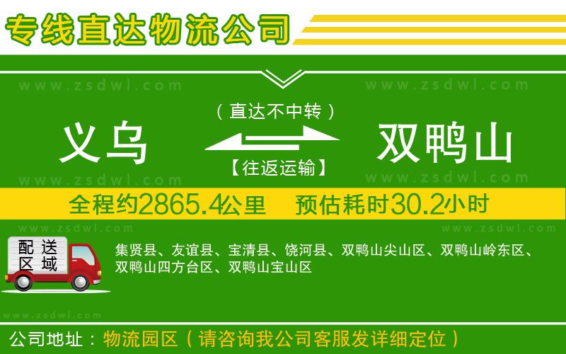 義烏到雙鴨山物流專(zhuān)線(xiàn)