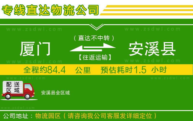 廈門到安溪縣物流專線